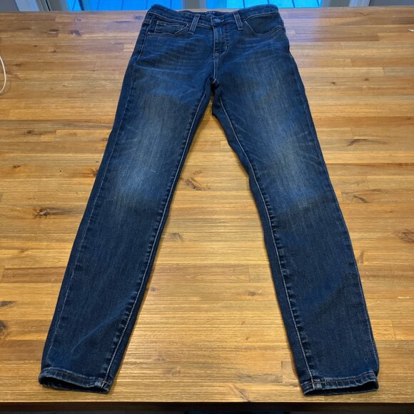 J. Crew Curvy Skinny Highrise stretch medium wash 5 pocket denim‎ jean size 26 - Picture 4 of 6